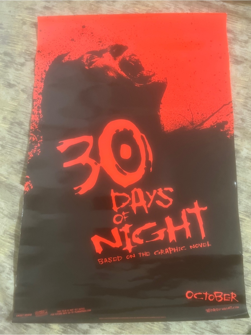 30 Days of Night 11.5x17 Original Movie Poster Horror Vampire 2007 Retro